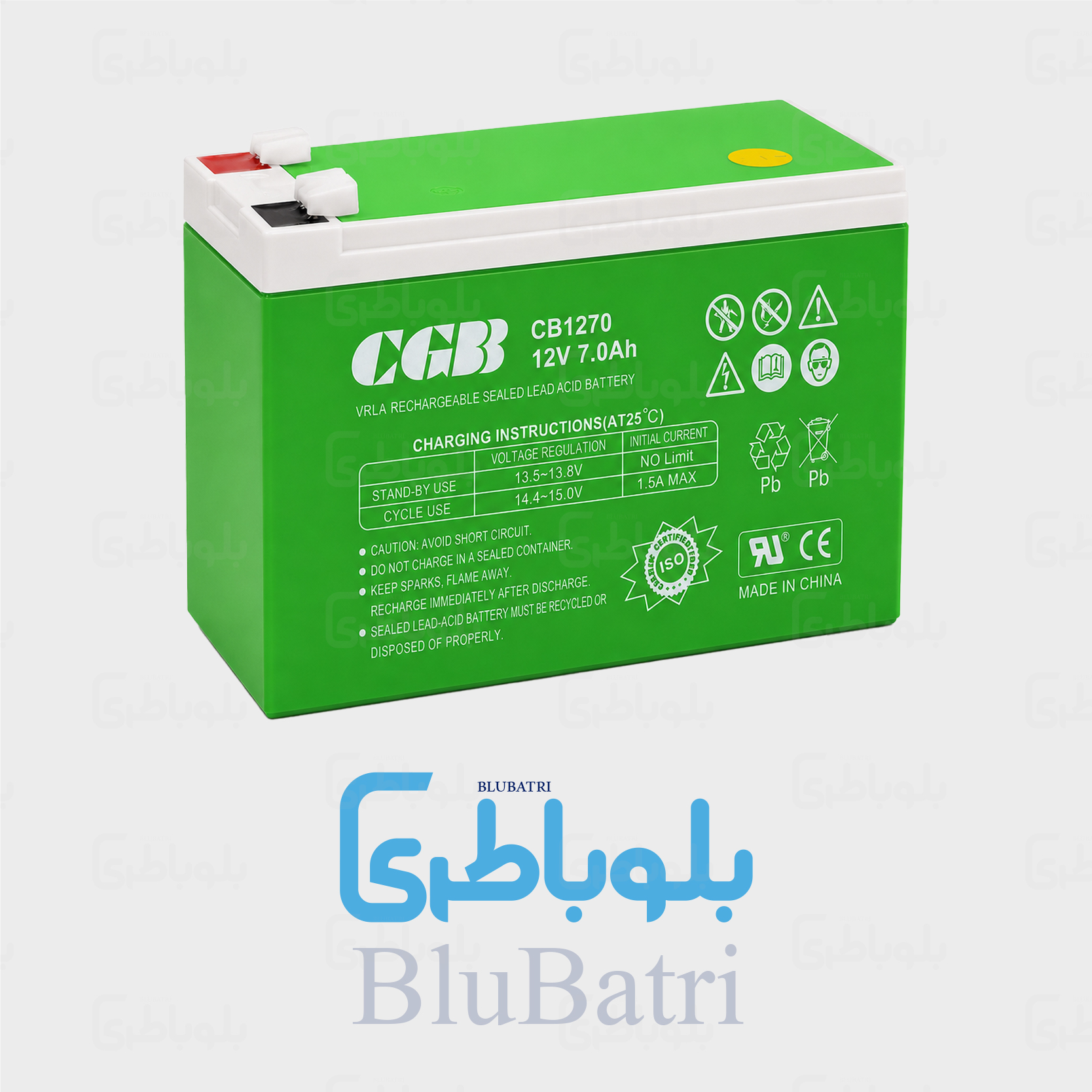 باتری موتور سیکلت سی جی بی پهن ۷ آمپر