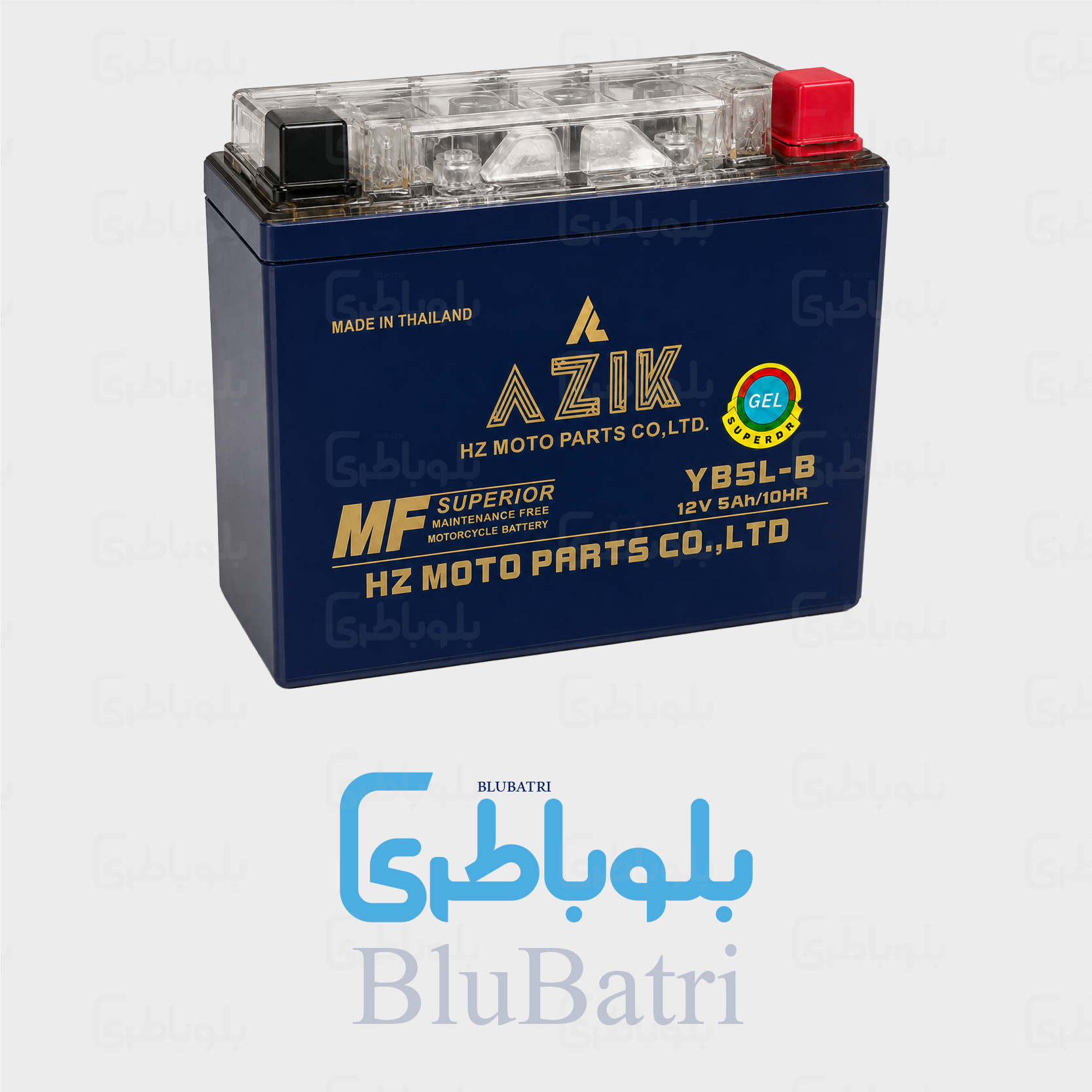 باتری موتور آزیک بلند ۵ آمپر